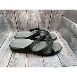 Crocs Black Meleen Twist Sandal Shoe Slip On Women 202497 Size 11